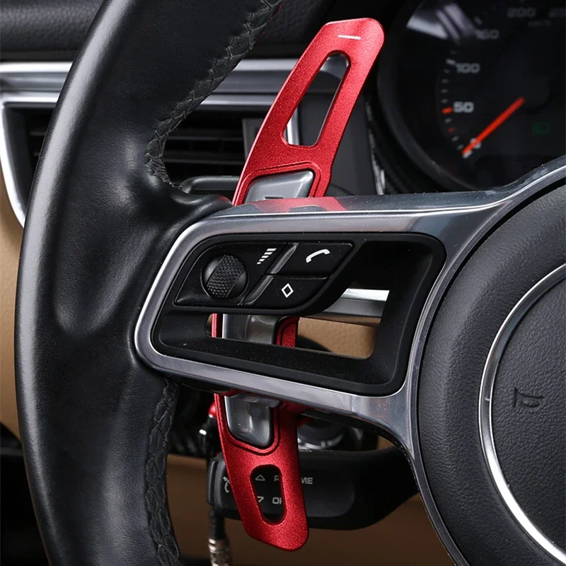 

Car Styling Console Steering Wheel Shift Paddles Trim Sticker For Porsche Panamera Cayenne Macan Auto Interior Accessories