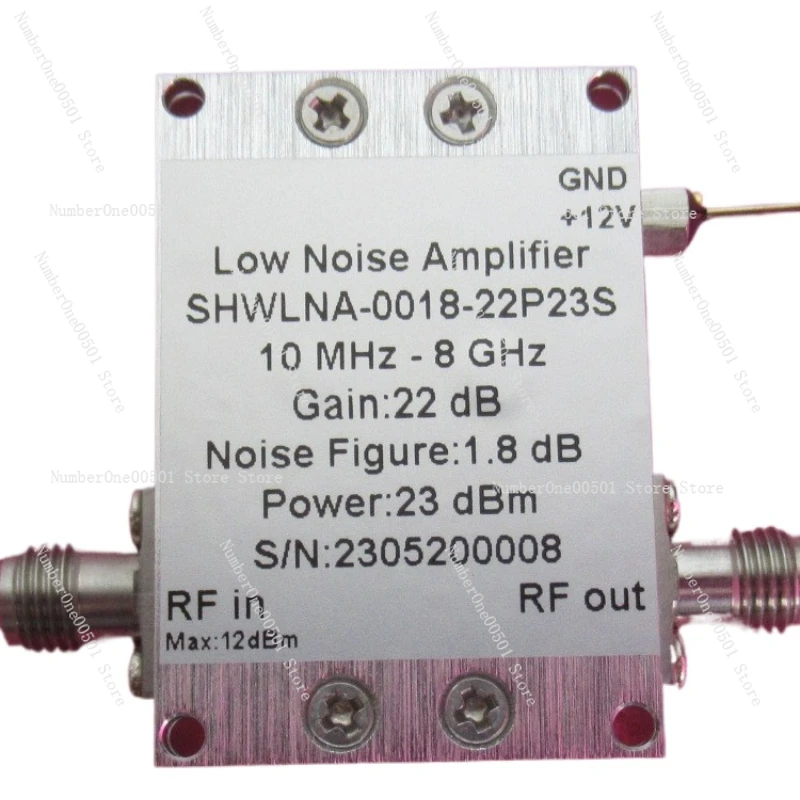 

Усилитель микроволновый с низким уровнем шума, 10-8 ГГц, 22 дБ, P1dBm: 23 дБм, SMA RF
