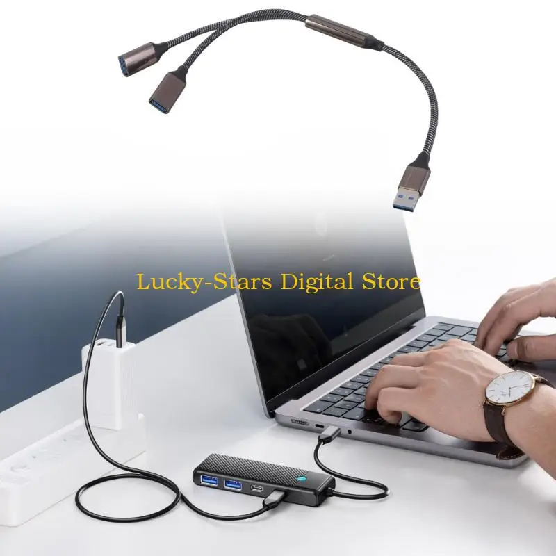 

T3EE USB3.0 Y Splitter Cable USB Port Expansion for 5Gbps Seamlessly Data Transfer