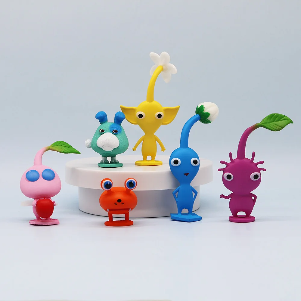 12Pcs/Set Anime Game PIKMIN Figure Captain Olimar PIKMIN PVC Action Figure Collection Model Doll Toys For Kids Christmas Gifts