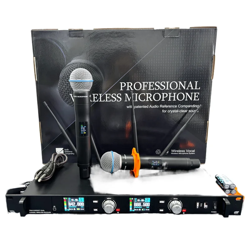 Ux200  Cross-Border High-Quality Wireless Microphone True Diversity Outdoor Performance Church Host Party Drag Two Made in