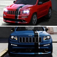 Sport Front Head Hood Scoop Graphics Roof Tail Stripe Decal Bumper Vinyl Wrap for Jeep Grand Cherokee 2010-2015 2016 2017 2019