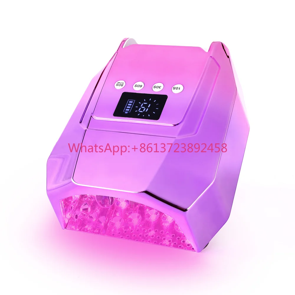 New Arrival Professional 98W Cordless Pro Cure LED Nail Lamp Portable UV LED Light Dryer Salon for Manicure for Home Use