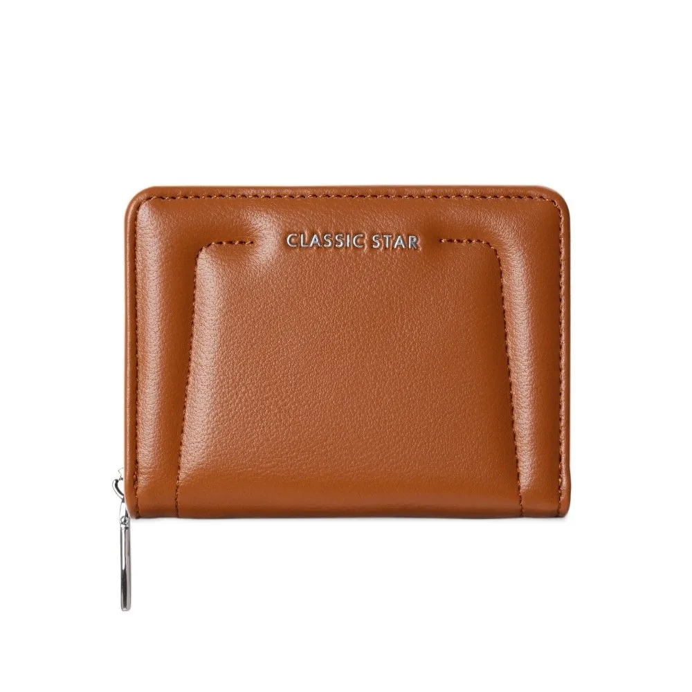 

Новый многофункциональный кошелек для монет из искусственной кожи, однотонный держатель для карт, портативный женский кошелек для повседневной носки