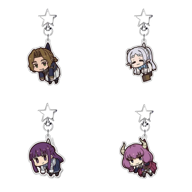 

5Cm Keychain Acrylic for Frieren: Beyond Journey's End Frieren Stark Aura Sein Character Backpack Pendant Cute Exquisite Gift