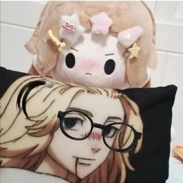 

40CM Tokyo Avengers Manjiro Sano Anime Plush Doll Soft Stuffed Toy Lovely Body Dress-Up Sitting Posture Pillow Gift for Fans