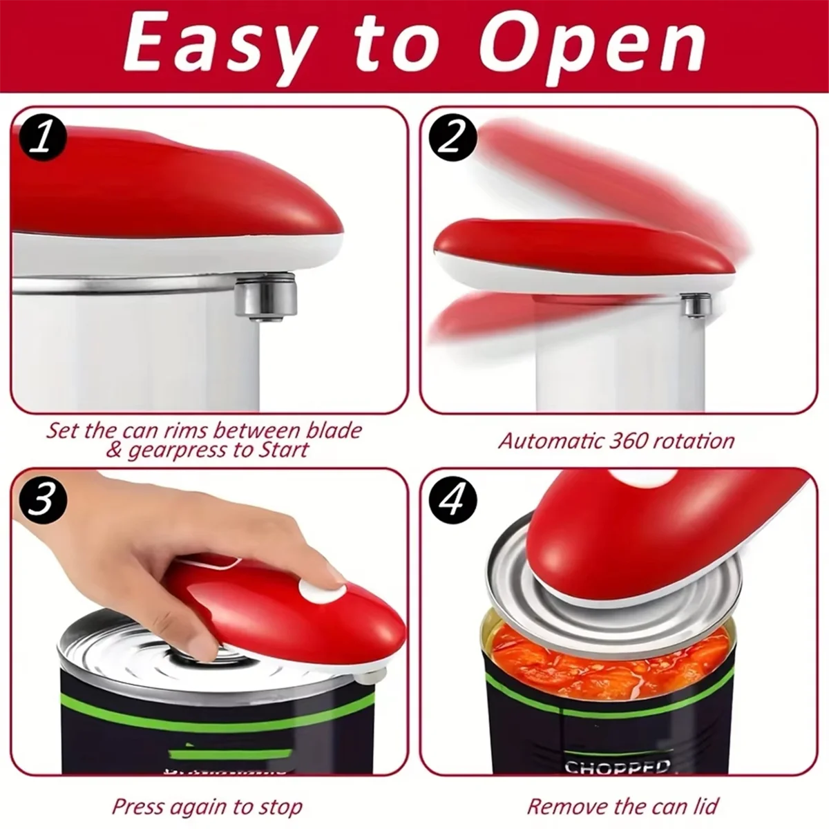 

X61A_Kitchen Tools Bottle Opener Open Cans Electric Can Opener