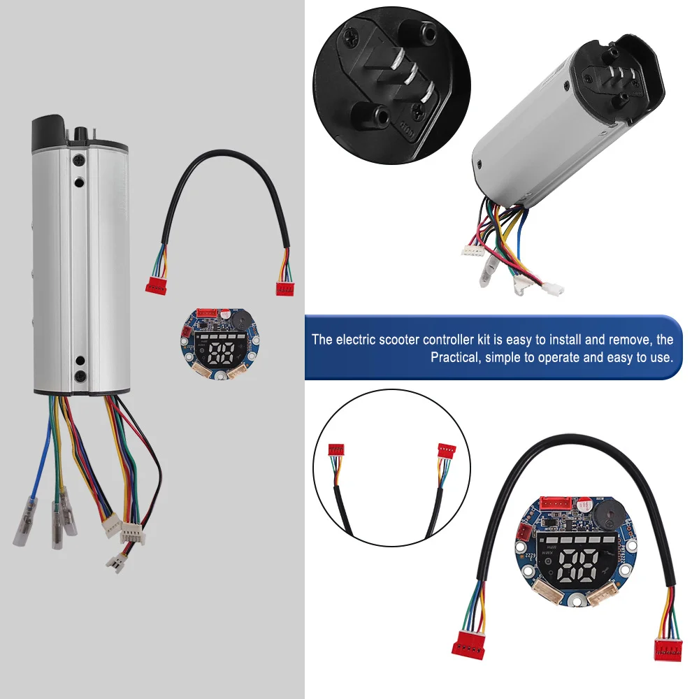 36V Scooter Dashboard and Controller Replacement Kit for Huanxi For HX For X8 with Labeled Wiring and Quick Install