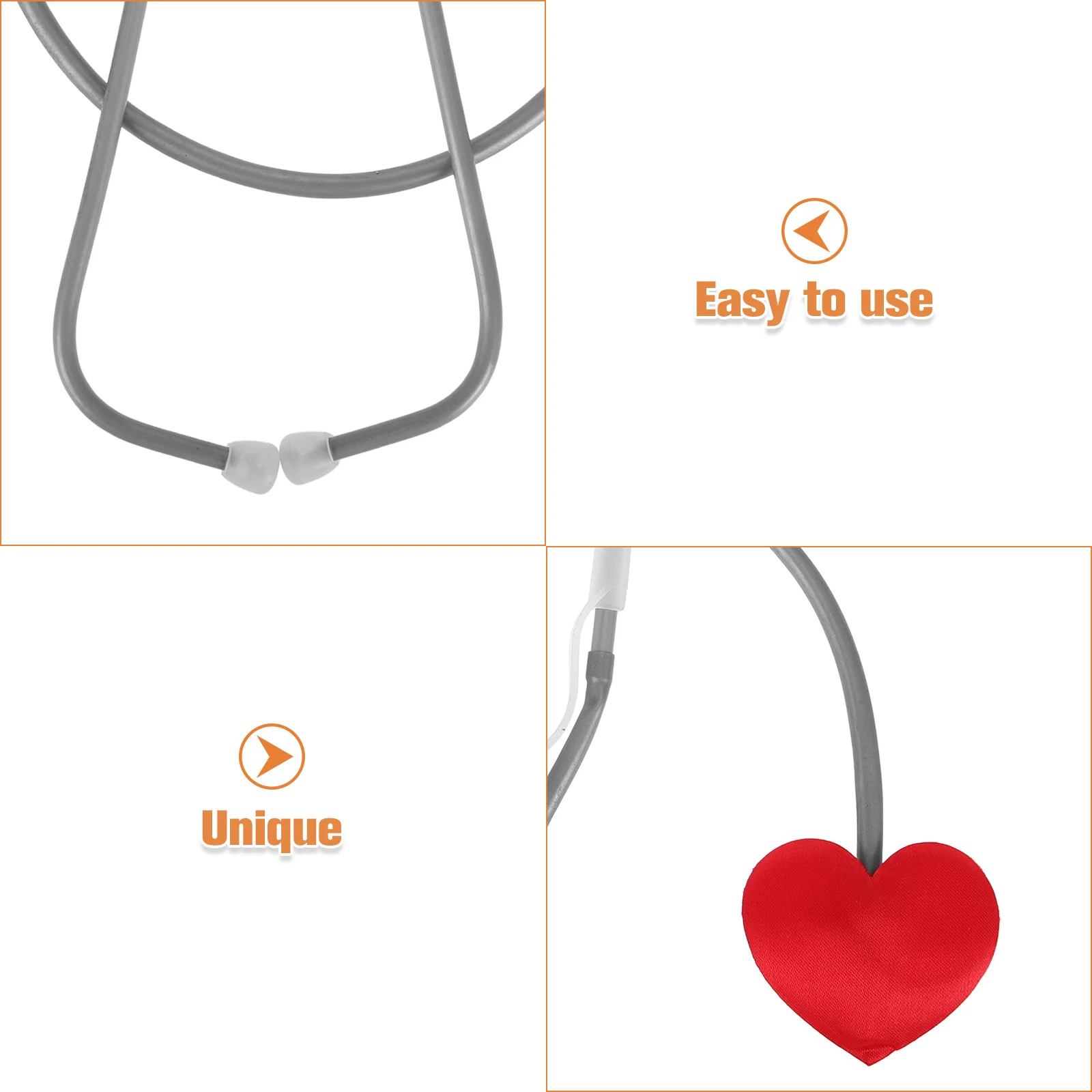 Doctor Stethoscope for Kids Safe Toddler Plaything Simulation Medical Tool Pretend Play Game Accessory Fosters Science Interest