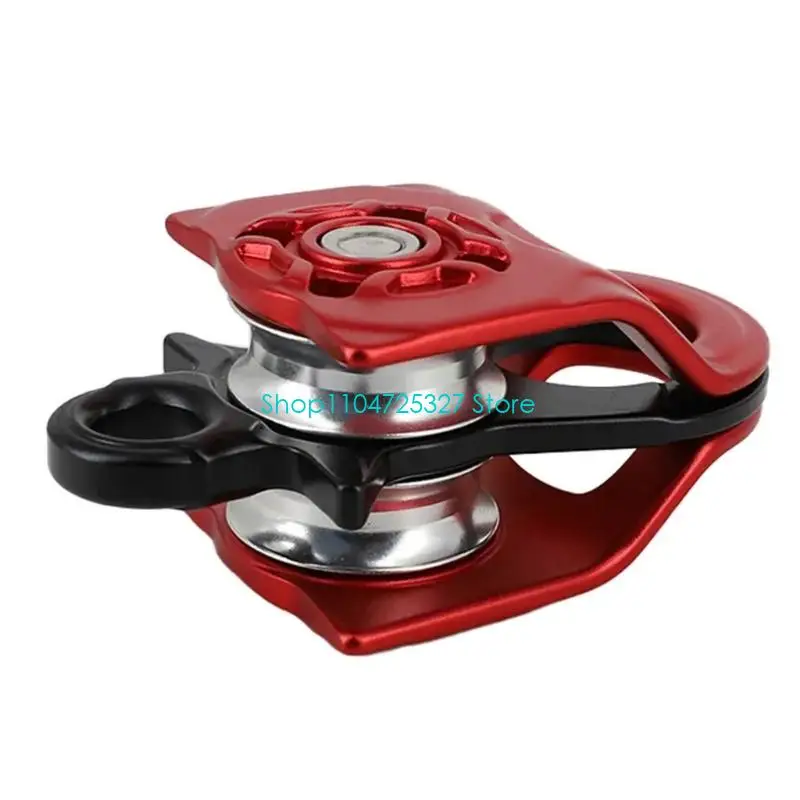 D8KF Small Pulley Block for Rope Routing and Utility Hauling Work Climbing