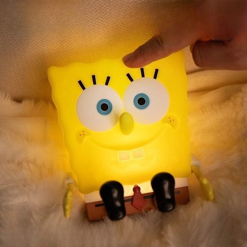 

Kawaii Cartoon Cute SpongeBo SquarePants Night Light Sleep Light Eye Protection USB Rechargeable Birthday Present Holiday Gifts