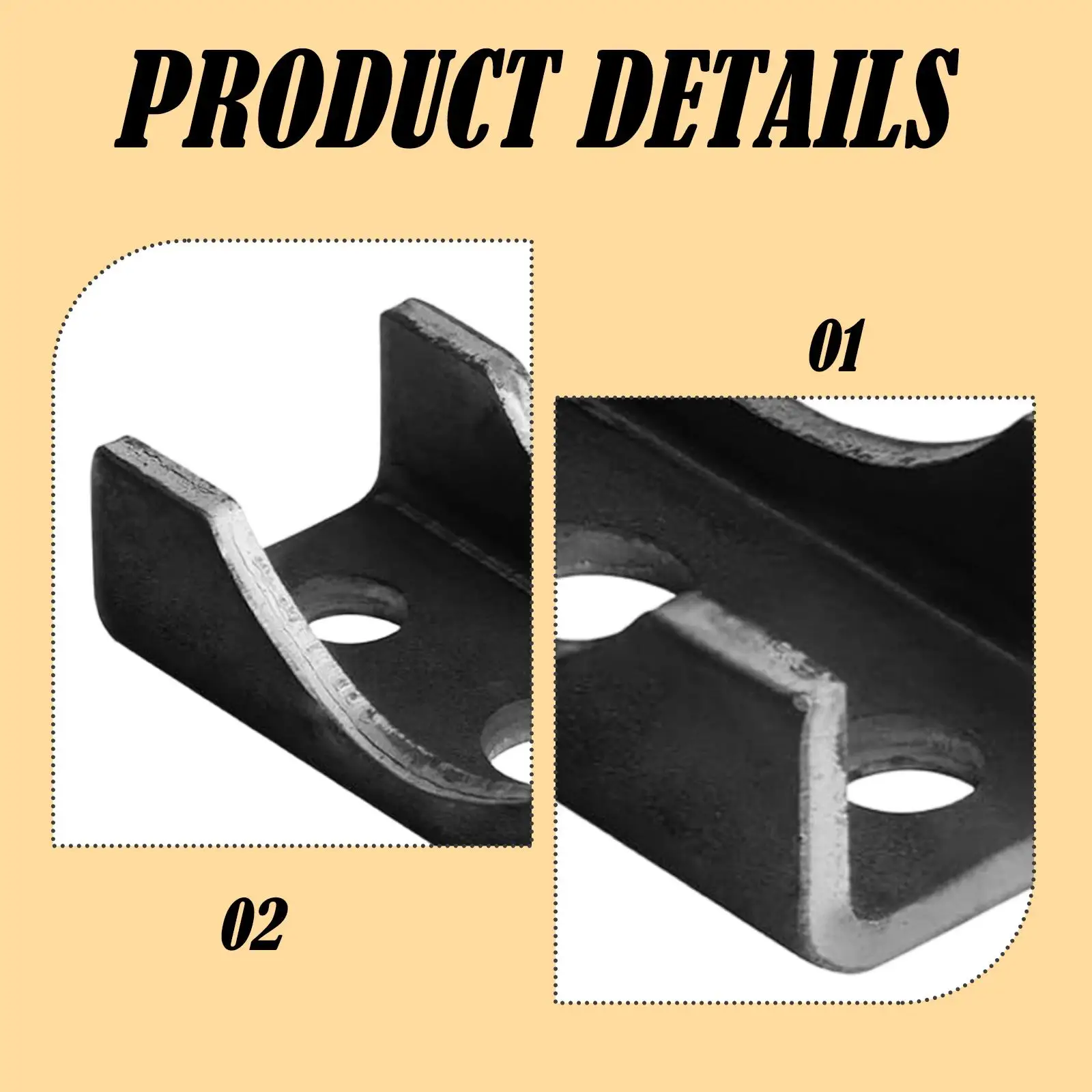 

4x Trailer Axle Spring Perch Seats Easy to Install Multifunctional Parts Replaces