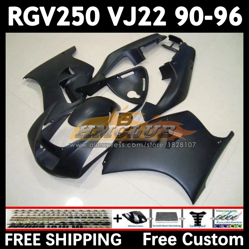 RGV250 For SUZUKI VJ22 1990 1991 1992 1993 1994 1995 1996 19No.18 matte black RGV-250 VJ 22 RGV 250 90 91 92 93 94 95 96 Fairing