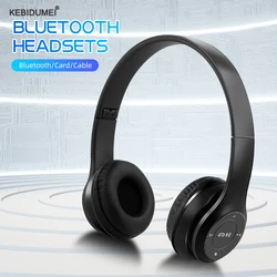 Wireless Headsets Bluetooth 5.0 Earphone 3.5MM Jack Headphones Foldable Noise Reduction Support TF Card For iPhone Xiaomi Huawei