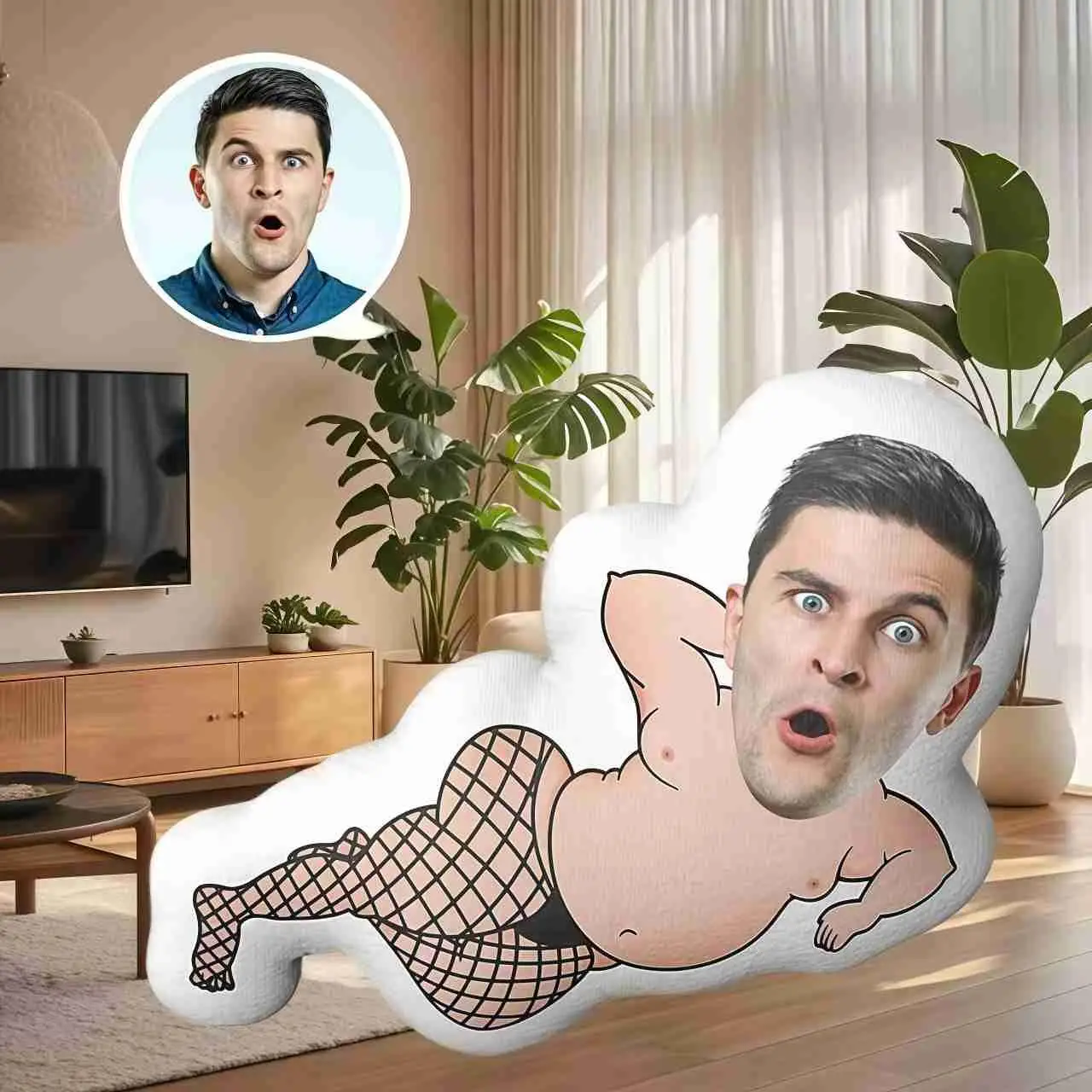 

Сексуальный чулок, индивидуальная плюшевая подушка для фотографий, мягкий и милый индивидуальный дизайн лица, идеальный подарок для родителей