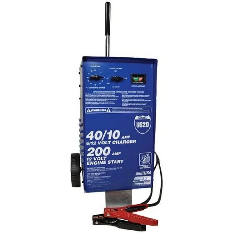 Equipment US20 6/12 Volt Value Battery Charger Blue 24 Inch home.