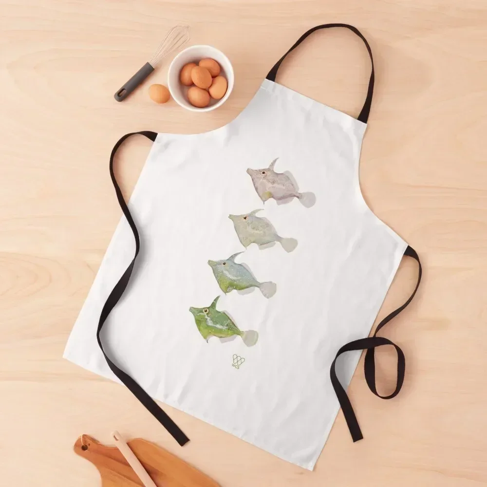 

Fringed Filefish Apron Kitchens Men Trim Cloth Hairdresser Men's Kitchen Apron