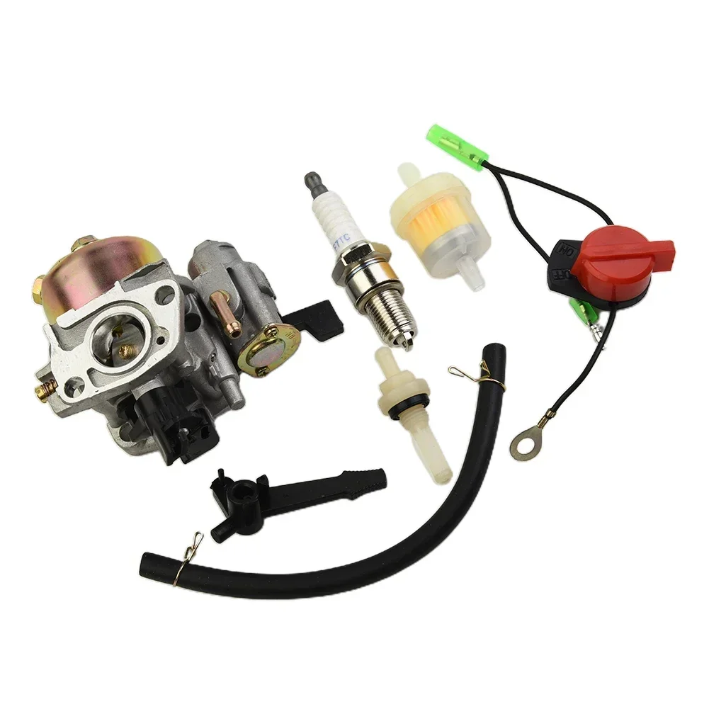 For Chinese 168 Engine Motor Carburetor Three Cable Switch Replacement Spark Plug 1 Set Convenient Easy To Install