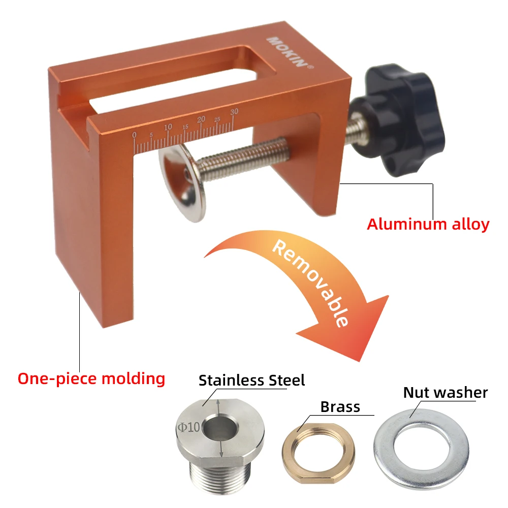 Imagem -04 - Rebounder Doweling Jig Kit Bolso de Madeira Hole Jig Porta do Armário Broca Vertical Guia Localizador Móveis de Conexão Hole Puncher Ferramenta