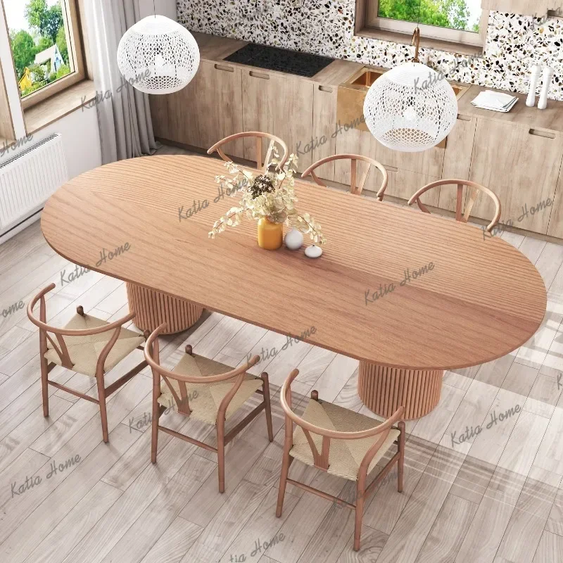ld Nordic Solid Wood Dining Table Japanese Creative High End Restaurant Dining Table Chair Set Homestay Design   Furniture
