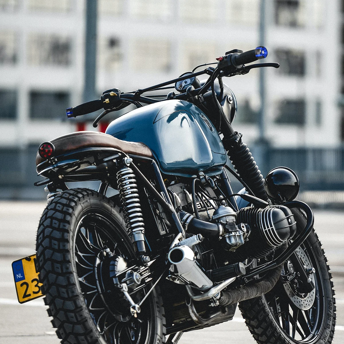 

2Pcs Motorbike Handlebar Cap Heavy Duty Aluminum Construction Damage Resistant Protective Plugs for Off Road Motorcycle