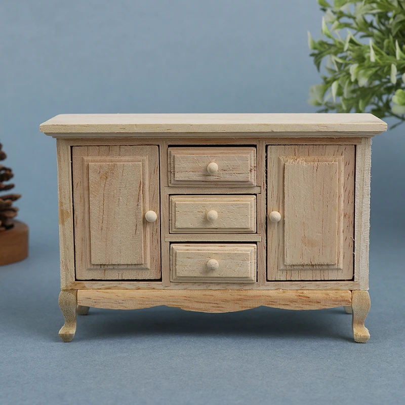 1/12 ドールハウスミニチュアミニ模擬木製キャビネットモデルおもちゃアクセサリー