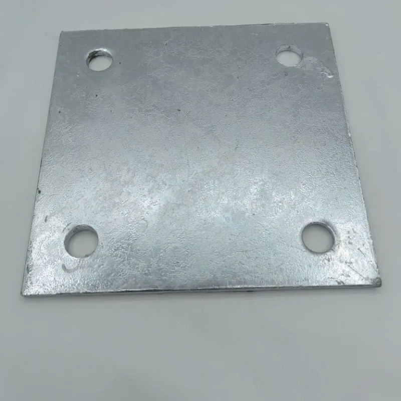 Column guardrail base welding steel structure engineering, curtain wall embedded iron plate c