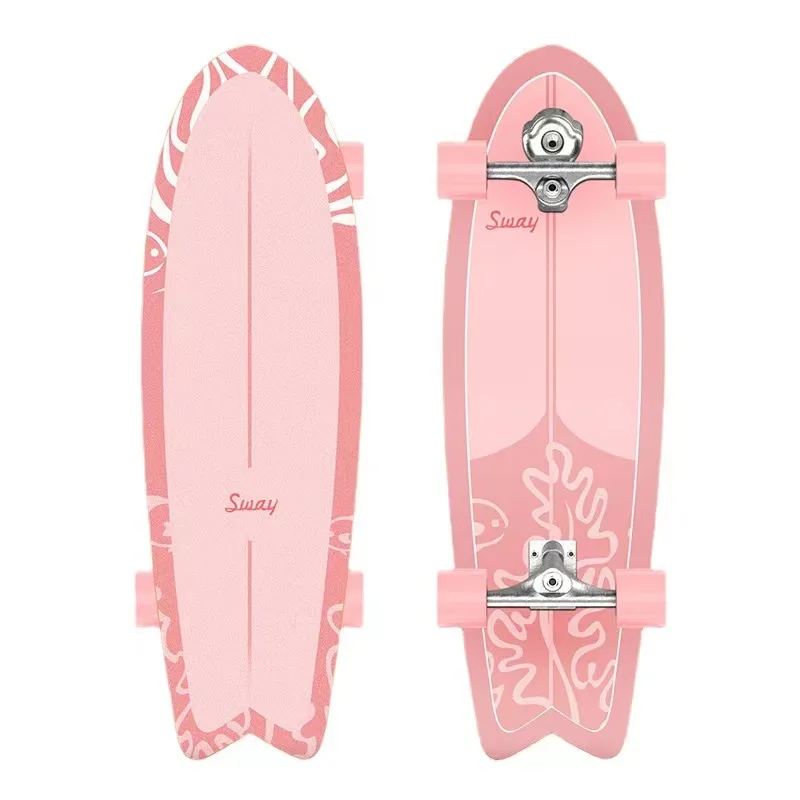 32'' Land Surfskate S5 Surf Skateboard Sport Surfing Board Longboard Adult Beginner Carving Board 4 Wheel Cruiser Scooter