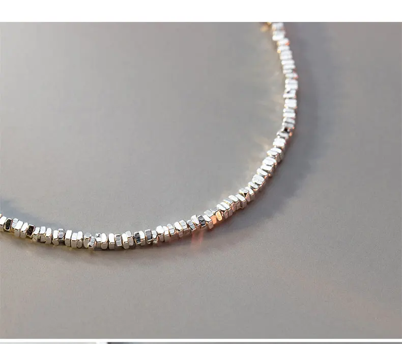 La Monada 15+4.5cm Simple Irregular Bracelets For Women Silver 925 Sterling Jewelry Fine 925 Sterling Silver Women's Bracelet