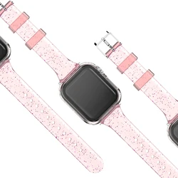 Apple Watch用の透明なストラップ,ゼリー,クリスタル,スポーツ,Tpu,iwatch 987654321se ultra 2/1