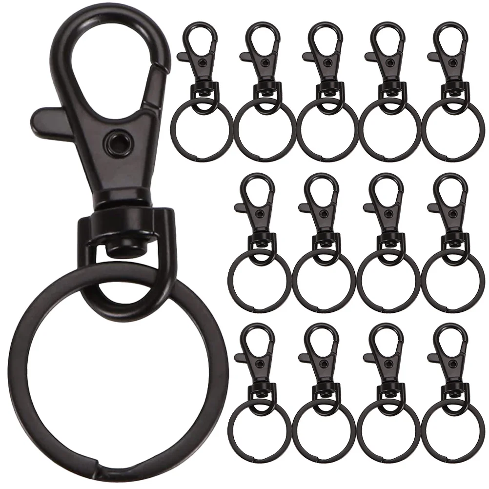 

15Pcs Metal Swivel Snap Hooks Keychain Clips Rustproof Smooth Durable for DIY Keychains Craft Projects Bags Straps