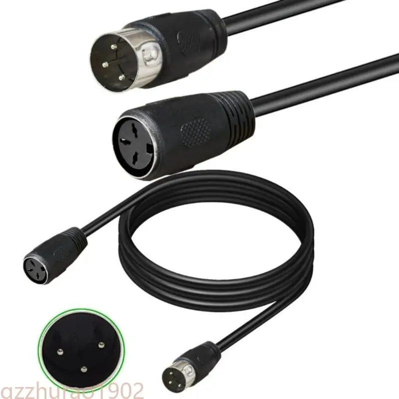

97QB 3PIN DIN Connection Line Line Male к шнурному шнуру для женского разъема для игрока
