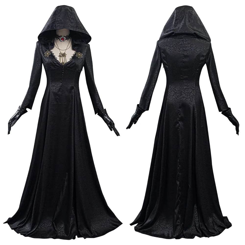 

Evil Village Cosplay Costume Vampire Lady Dress Outfits Halloween Carnival Suit