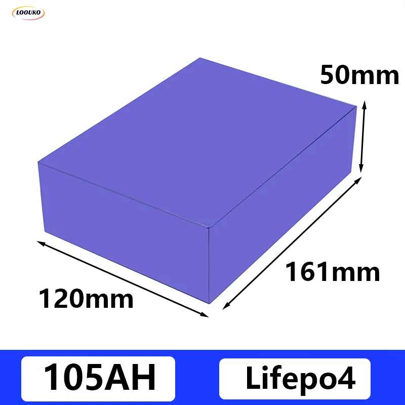 LiFePO4 Battery 3.2V 105AH DIY 12V 24V 36V 48V Lithium iron phosphate Cell Rechargeable for golf cart batterie For RV EV Camper