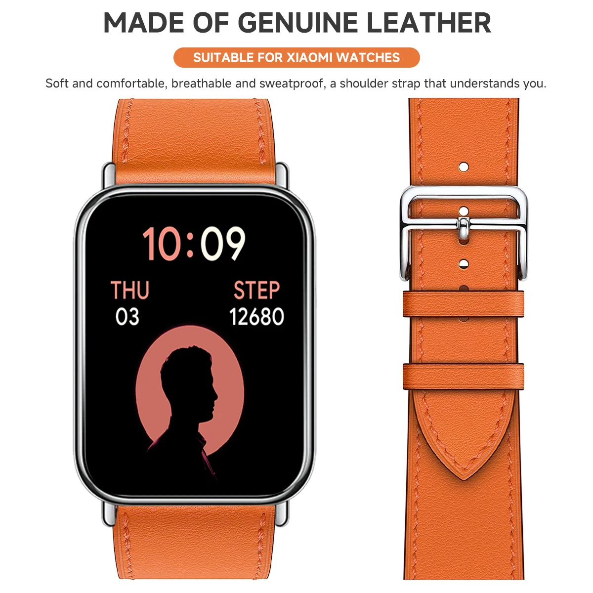 Leather Strap For Redmi Watch 5 4 Smart Watchband Replacement Wristband Bracelet for Mi band Watch 9pro/8pro Correa Straps