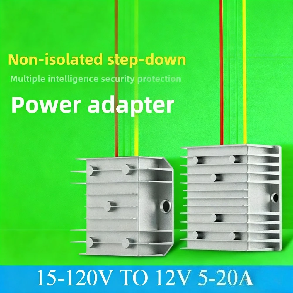 120V 100V 96V 84V 72V 60V 48V 24V to 12V 15A 20A 5A 10A DC Buck Converter Power Regulator Step Down Voltage Car CCTV