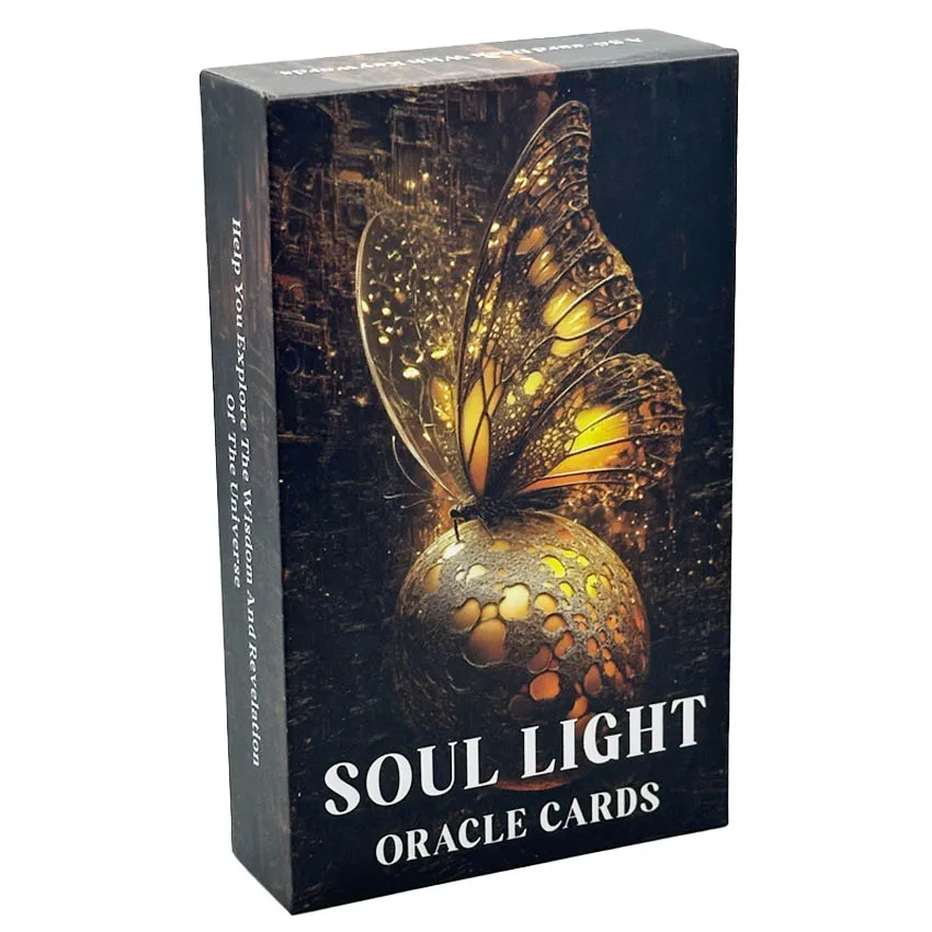 56 Pcs Soul Light Oracle Cards Deck Card Games 12x7 cm Divination Card No Manual