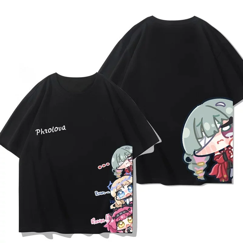 2026 New Phrolova Cosplay T-Shirts Game Wuthering Waves 3D Anime Cartoon T Shirts Harajuku Short Sleeve Y2k Tops Summer Clothing