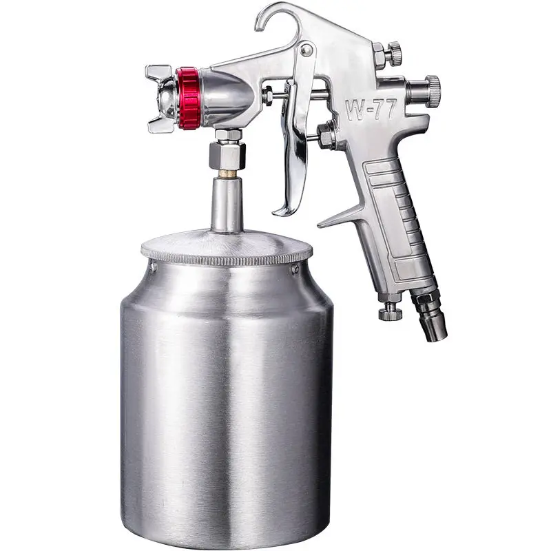 Pneumatic Paint Spray Gun Stainless Steel Nozzle Multi-Use Adjustable Rotation for Furniture Car Wall Fence Spraying Tool