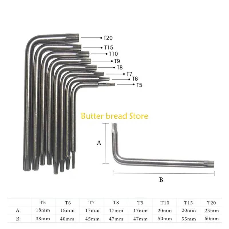 W89C Hex-L Keys Allen Wrench Tools 8 في 1 مفك براغي مجموعة مفاتيح للقرص الصلب #1