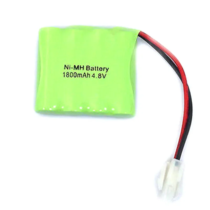 

New Style Practical 4.8V 1800mAh 4x AA NIMH RC Rechargeable Battery Pack For Toys with Clip Tamiya Plug