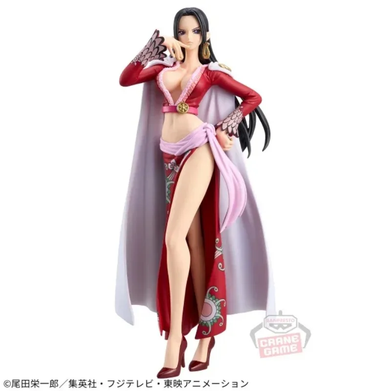 Bandai Original Banpresto One Piece DXF Boa Hancock PVC Anime Action Figures Collection Model Toys