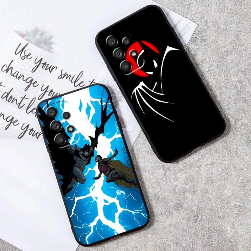 B-Batmans Art Popular Cool For Samsung A53 A52 A33 A32 A51 A71 A21S A13 A73 A55 A22 A23 A35 A72 A54 A12 5G Black Funda