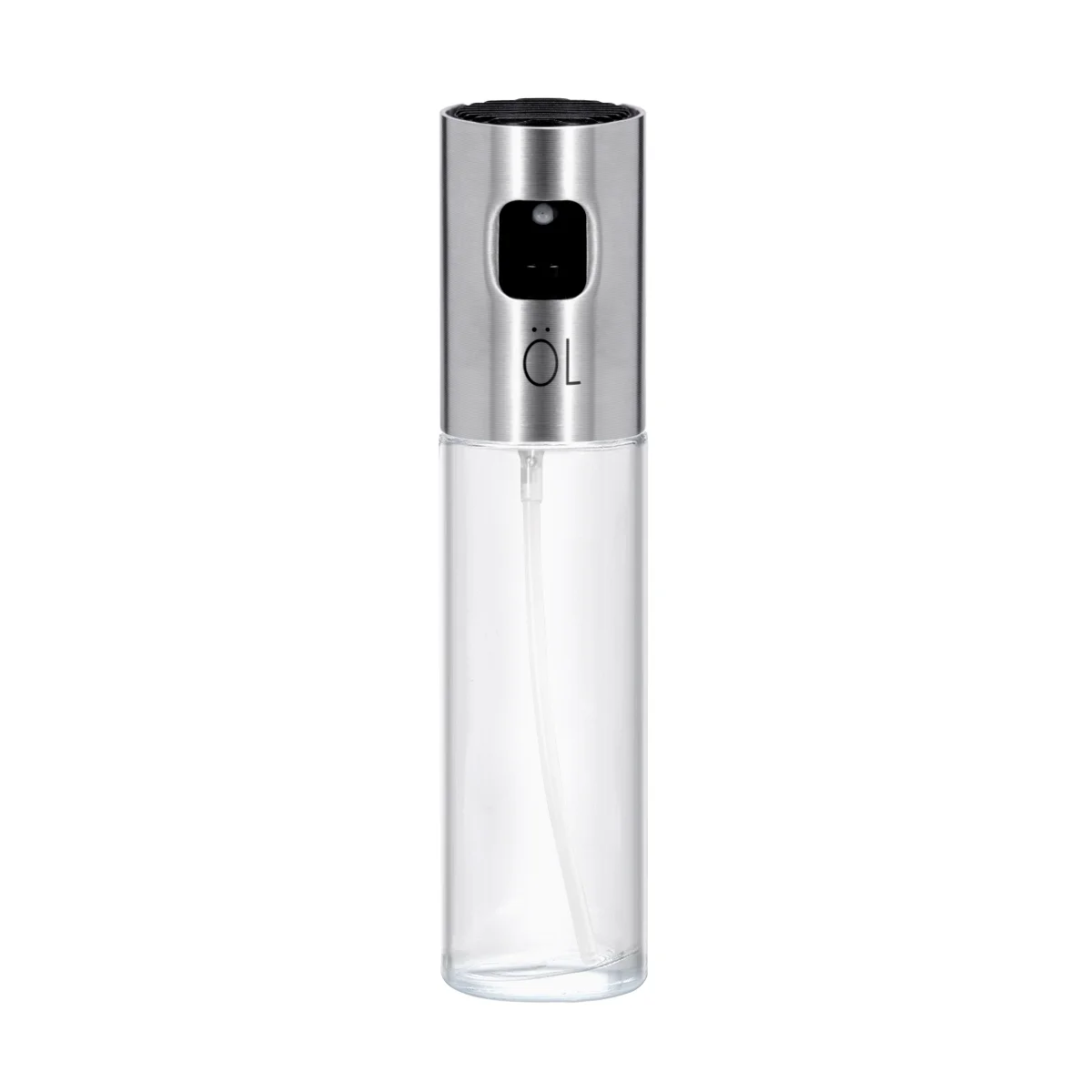 

Portable BBQ Oil Sprayer Dispenser Glass Spraying Bottle 4x4x17 5cm Stainless Steel Reusable Heat Odor Resistant Baking Cooking
