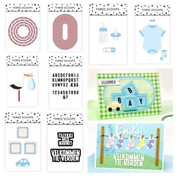 2025 New Baby Pacifier and Baby Bottle dies Metal Cutting Dies Mold Scrapbook Craft Decoration Embossing Template DIY Handmade