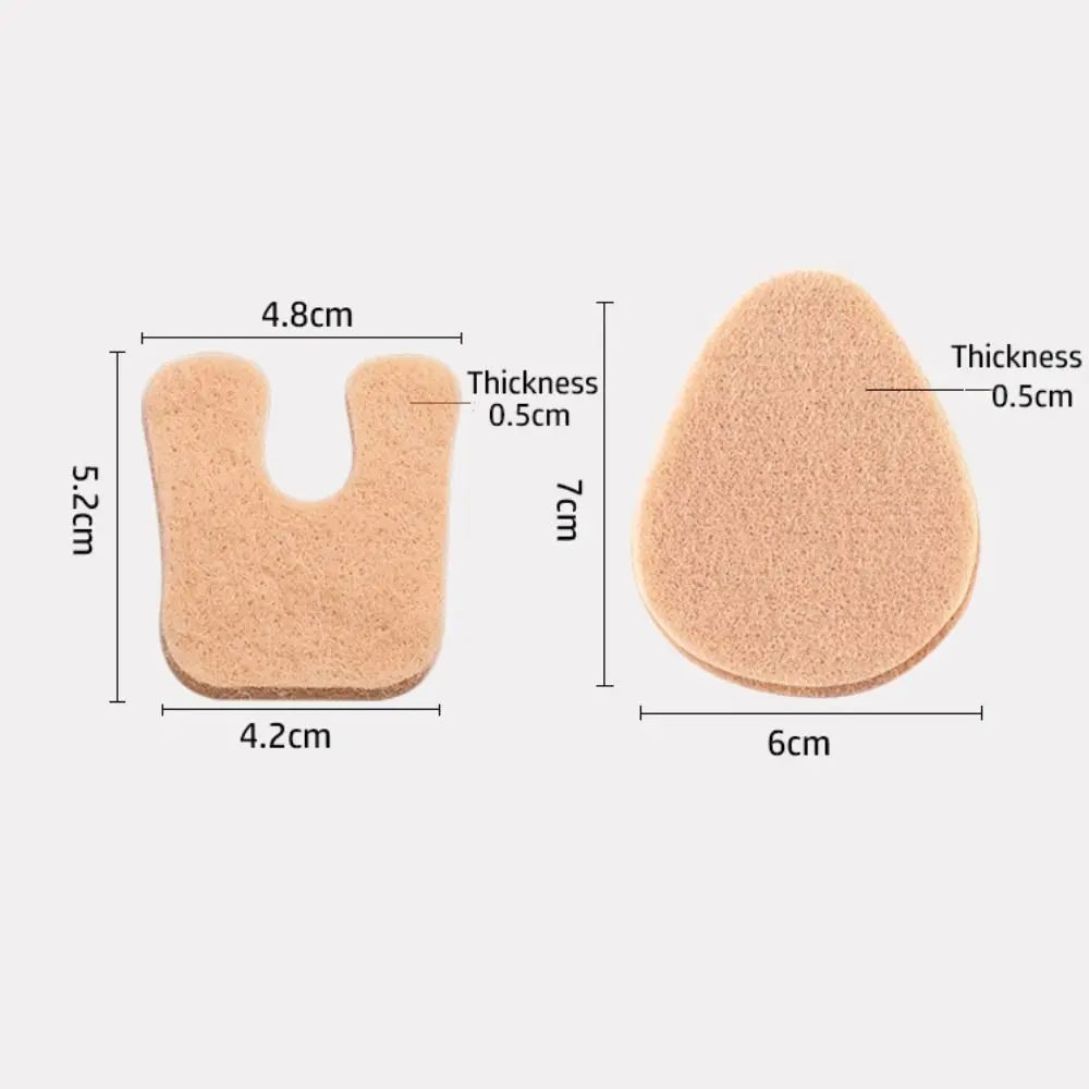 6Pcs/set New U-Shaped Metatarsal Foot Pad Pain Relief Self-Adhesive Foam Felt Callus Pads Forefoot Support Foot Sticker