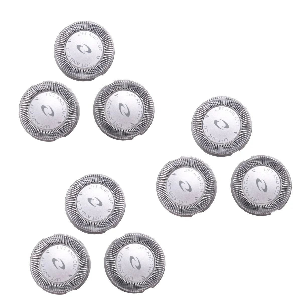 Cabeça de barbear de substituição, 9 peças para philips norelco hq3 hq4 hq55 hq56 hq6900 hq6868 hq5812 hq6874 lâmina de barbear