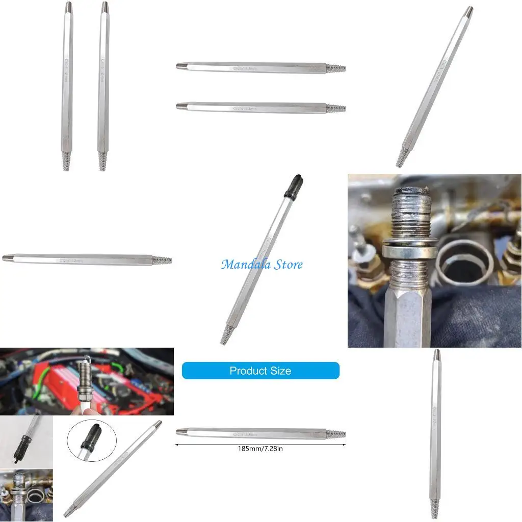 

U2JC Precise Engineered Sparks Plug Removal Extractor Tool Reverse Thread Taper Double Ended Design Suitable For Broken Plugs