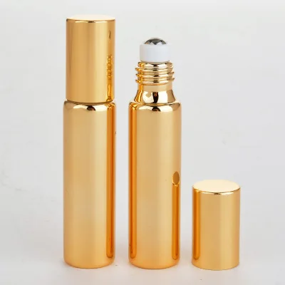 50pcs Essential Oil Bottles  Roll on Stainless Steel Roller Ball Massager Eye Cream Perfume Refillable Empty Bottle Container