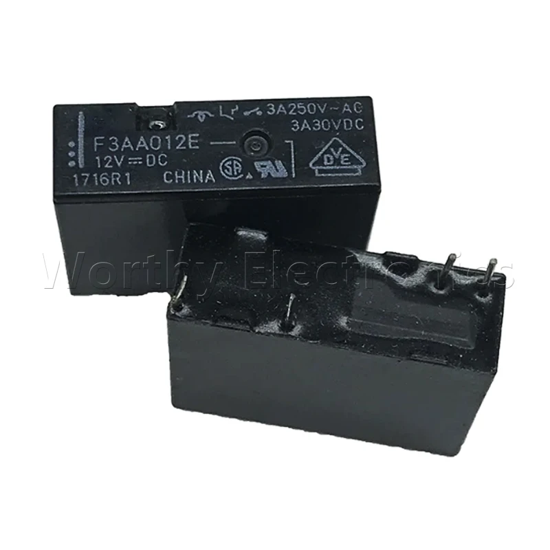 Бесплатная доставка 10 шт./лот реле 12VDC 3A/5A 4PIN F3AA012E